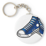 Blue Basketball Sneaker Keychain