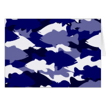 BLUE BASS CAMO CARD