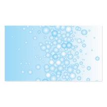 Blue Bath Bubbles Business Card