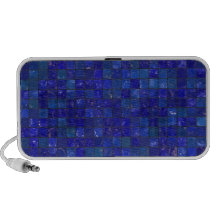 Blue Bathroom Tiles iPhone Speaker
