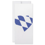 blue bavarian heart icon custom rack card