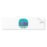 Blue-beach Bumper Stickers