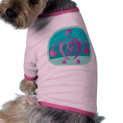 Blue-beach Dog Shirt by Deepsy
