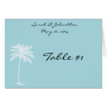 Blue Beach Getaway Tent/Table Card