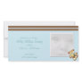 Blue Bear Baby Announcement Photo Cards