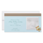 Blue Bear Baby Announcement Photo Cards photo cards