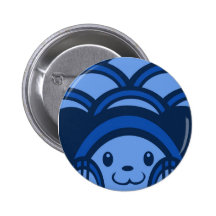Blue Bear Button