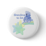 Blue Bear Grandma to Be buttons