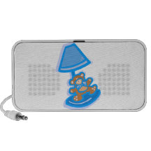 blue bear lamp travelling speaker