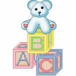 Blue Bear Wall Sculpture Cut Out