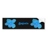 Blue Begonia Customizable Bumper Sticker bumper stickers