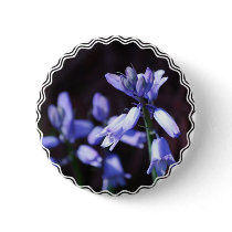 Blue Bell Flowers  Button