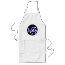 Blue Bell Flowers Long Apron