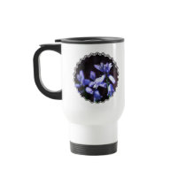 Blue Bell Flowers Plastic Travel Mug