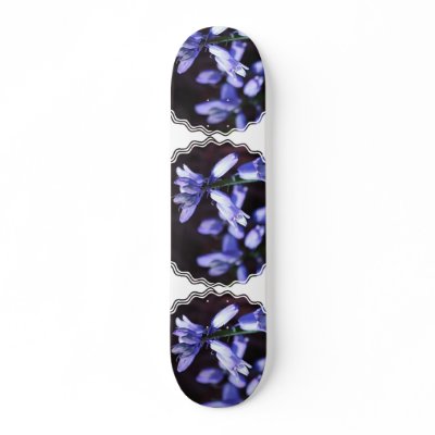 Blue Bell Flowers Skateboard by PerennialGardens