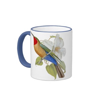 Blue Bellied Bee Eater and Empress of India Mug by FalconsEye