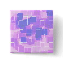 "Blue Berry" Geometric  Art Button