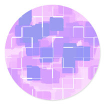 "Blue Berry" Geometric  Art Stickers