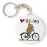 Blue Bicycle I Love Biking Tshirts and Gifts Key Chain