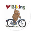 Blue Bicycle I Love Biking Tshirts and Gifts stickers