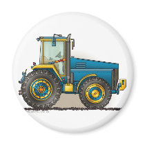 Blue Big Tractor Magnets