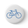 blue bike icon bicycle cylce pinback button