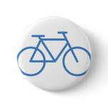 blue bike icon bicycle cylce pin