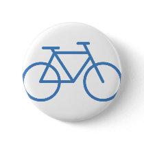 blue bike icon bicycle cylce pin