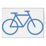 blue bike icon bicycle cylce greeting card