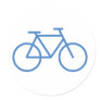 blue bike icon bicycle cylce sticker