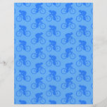 Blue Bike Pattern. Custom Flyer