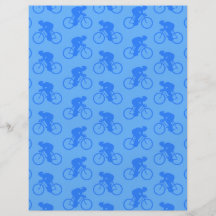 Blue Bike Pattern. Custom Flyer