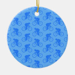 Blue Bike Pattern. Ornament