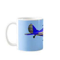 Blue Biplane Mugs