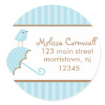 Blue Bird Address Labels stickers