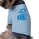 Blue Bird in Swish Drawing Style pet clothing