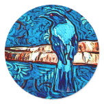 Blue bird jungle stickers