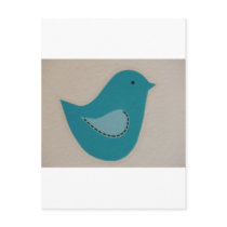 blue bird post card