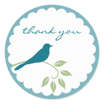 Blue Bird Sticker - Thank You