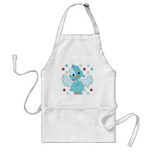 Blue Bird with bigger Dotties! Aprons