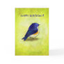 Blue Birdie Greeting Card(customisable)