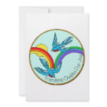Blue Birds Friendship Rainbow Personalised Invitation
