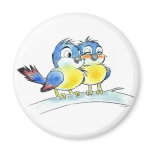 Blue birds magnet