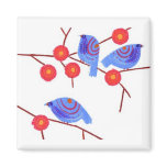 Blue birds magnets