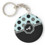 Blue & Black Monogram keychains