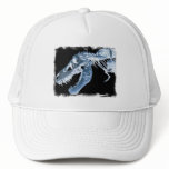 Blue & Black T-Rex X-Ray Bones Photo hats
