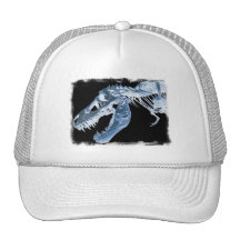 Blue & Black T-Rex X-Ray Bones Photo Hats