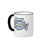 Blue/Black Text Proud New Dad Mug