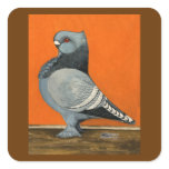 Blue Blondinette Pigeon Sticker