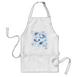 Blue, blue kois Apron